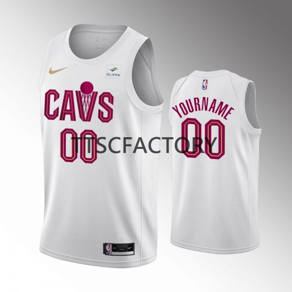 Cleveland Cavaliers Trikot Benutzerdefinierte Nike 2022-23 Association Edition Weiß Swingman - Herren Cleveland Cavaliers Trikot Benutzerdefinierte Nike 2022-23 Association Edition Weiß Swingman - Herren